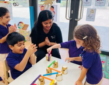 Inclusive nursery education activity at Happy Feet Nursery Dubai South