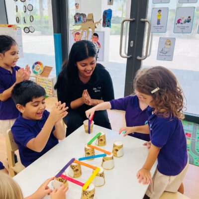 Inclusive nursery education activity at Happy Feet Nursery Dubai South
