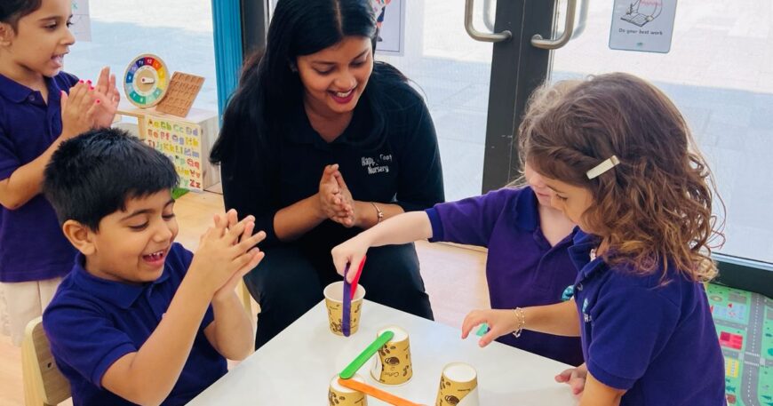 Inclusive nursery education activity at Happy Feet Nursery Dubai South